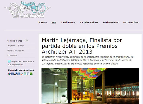 Cultureria_Architizer Awards